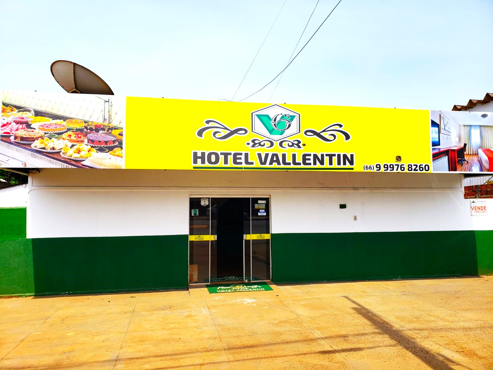 Fachada do Hotel Vallentin em Alto Taquari